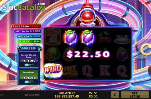 Οθόνη3. Pop and Win Κουλοχέρης
