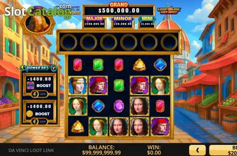 Οθόνη2. Da Vinci Loot Link Κουλοχέρης