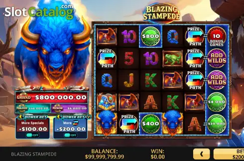 Οθόνη2. Blazing Stampede Κουλοχέρης