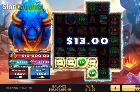 Οθόνη3. Blazing Stampede Κουλοχέρης