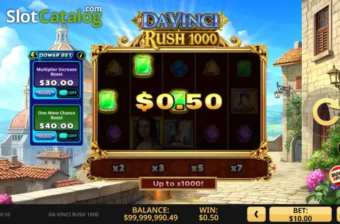 Οθόνη3. Da Vinci Rush 1000 Κουλοχέρης