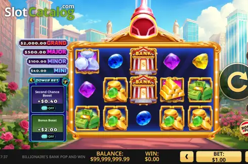 Οθόνη2. Billionaire's Bank Pop and Win Κουλοχέρης