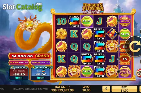 Οθόνη2. Dragon's Blessings Prize Path Κουλοχέρης