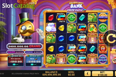 Οθόνη2. Billionaire's Bank Prize Path Κουλοχέρης