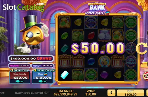 Οθόνη3. Billionaire's Bank Prize Path Κουλοχέρης