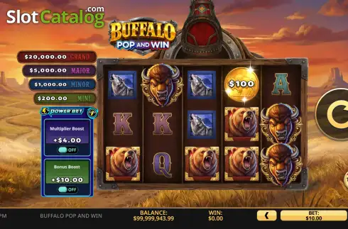 Οθόνη2. Buffalo Pop and Win Κουλοχέρης 