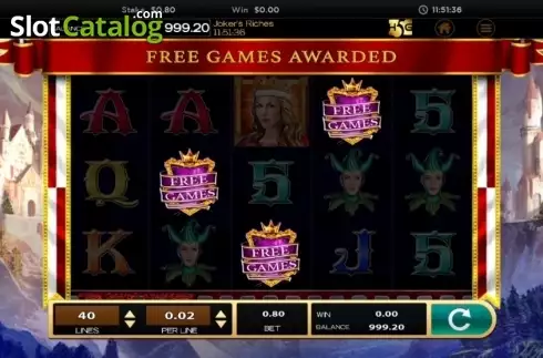 Οθόνη6. Joker's Riches Κουλοχέρης