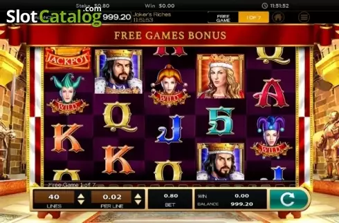 Οθόνη7. Joker's Riches Κουλοχέρης