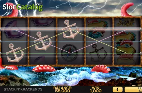 Οθόνη4. Stackin' Kraken 7s Κουλοχέρης
