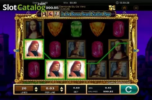 Οθόνη4. Da Vinci (High 5 Games) Κουλοχέρης