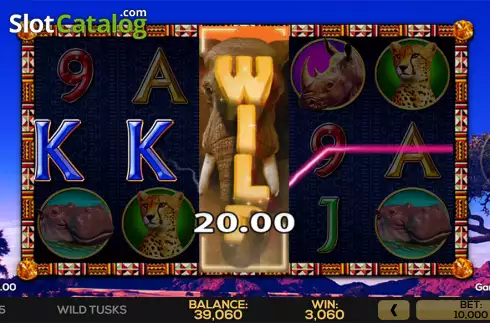 Οθόνη5. Wild Tusks Κουλοχέρης