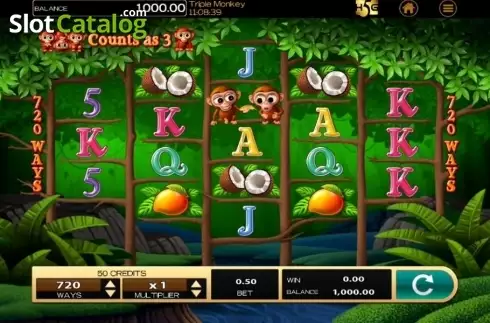 Οθόνη2. Triple Monkey (High 5 Games) Κουλοχέρης 