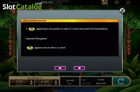 Οθόνη6. Triple Monkey (High 5 Games) Κουλοχέρης 
