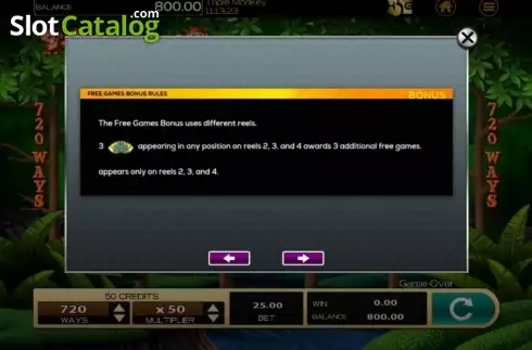 Οθόνη7. Triple Monkey (High 5 Games) Κουλοχέρης 