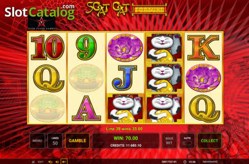 Οθόνη5. Scat Cat Fortune Κουλοχέρης