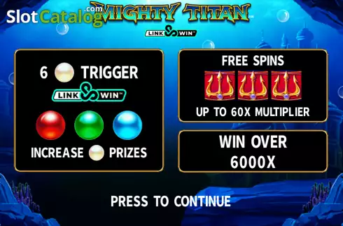 Οθόνη2. Mighty Titan Link and Win Κουλοχέρης