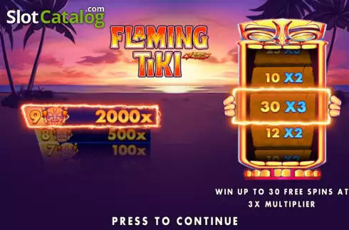 Οθόνη2. Flaming Tiki Κουλοχέρης