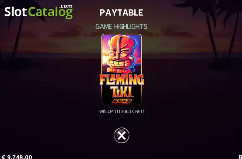 Οθόνη9. Flaming Tiki Κουλοχέρης