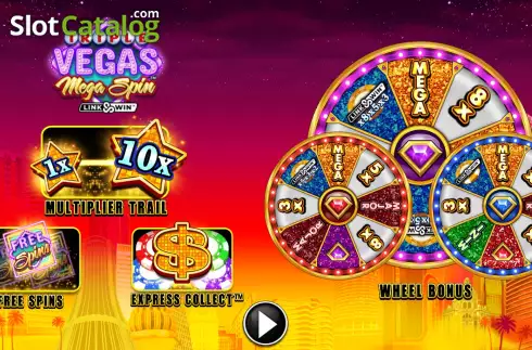 Οθόνη2. Triple Vegas Mega Spin Κουλοχέρης