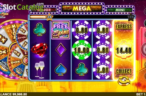 Οθόνη4. Triple Vegas Mega Spin Κουλοχέρης