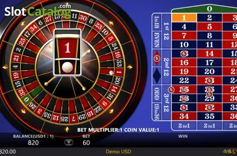 Οθόνη3. Roulette Single 0 Κουλοχέρης 