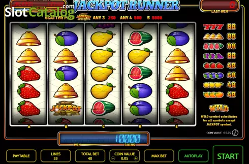 Οθόνη2. Jackpot Runner Κουλοχέρης
