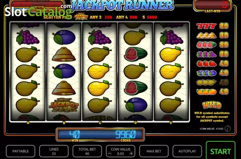 Οθόνη3. Jackpot Runner Κουλοχέρης