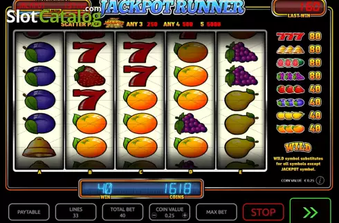 Οθόνη5. Jackpot Runner Κουλοχέρης