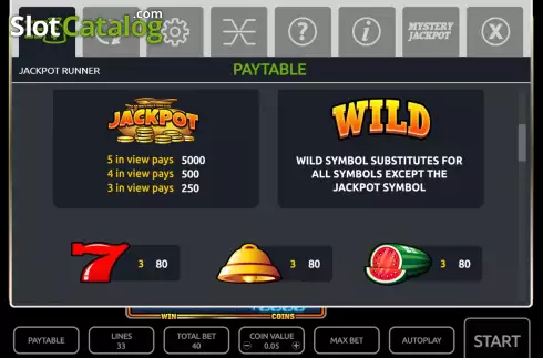 Οθόνη6. Jackpot Runner Κουλοχέρης