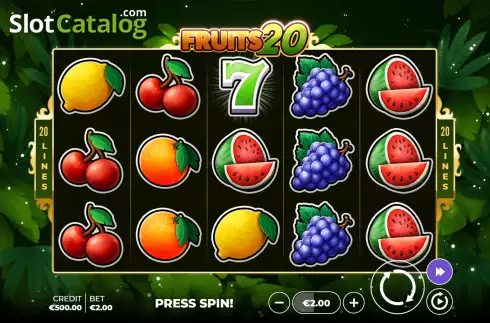 Οθόνη2. Fruits 20 Κουλοχέρης