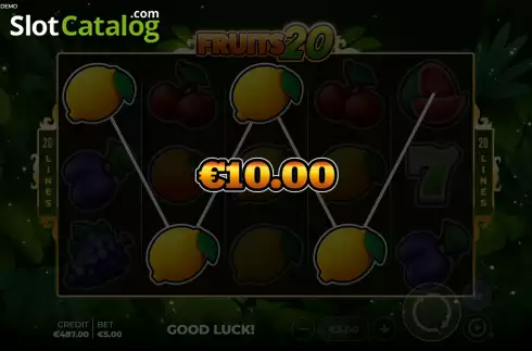 Οθόνη5. Fruits 20 Κουλοχέρης