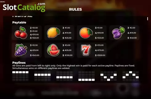 Οθόνη7. Fruits XL Κουλοχέρης
