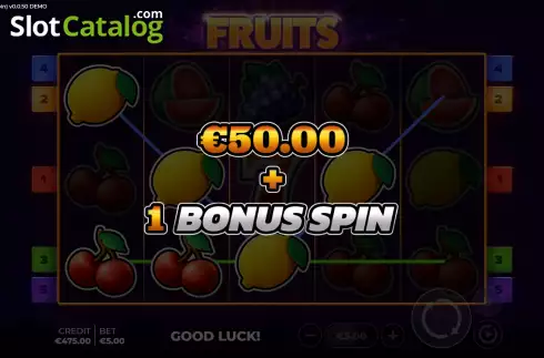 Οθόνη3. Fruits Bonus Spin Κουλοχέρης