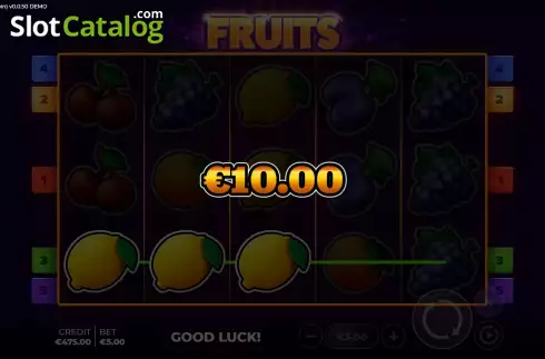 Οθόνη5. Fruits Bonus Spin Κουλοχέρης