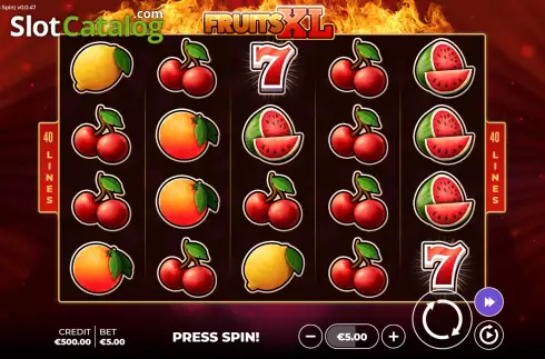 Οθόνη2. Fruits XL Bonus Spin Κουλοχέρης 