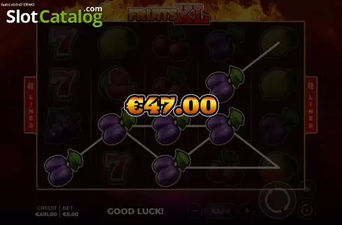 Οθόνη5. Fruits XL Bonus Spin Κουλοχέρης 