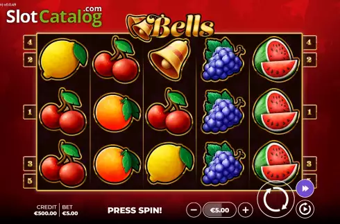 Οθόνη2. Bells Bonus Spin Κουλοχέρης
