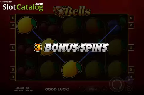 Οθόνη5. Bells Bonus Spin Κουλοχέρης