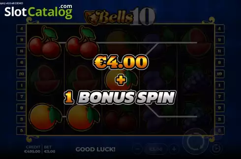 Οθόνη3. Bells 10 Bonus Spin Κουλοχέρης