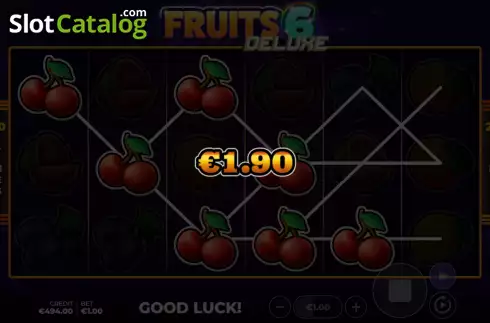 Οθόνη4. Fruits 6 Deluxe Κουλοχέρης