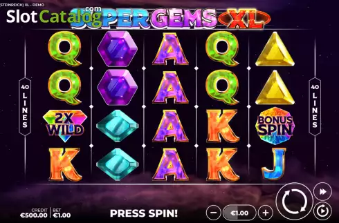 Οθόνη2. Super Gems XL Κουλοχέρης