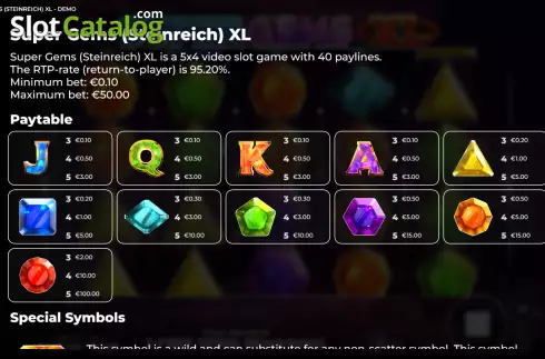 Οθόνη6. Super Gems XL Κουλοχέρης