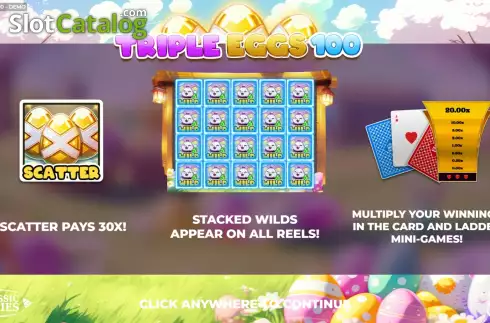 Οθόνη2. Triple Eggs 100 Κουλοχέρης