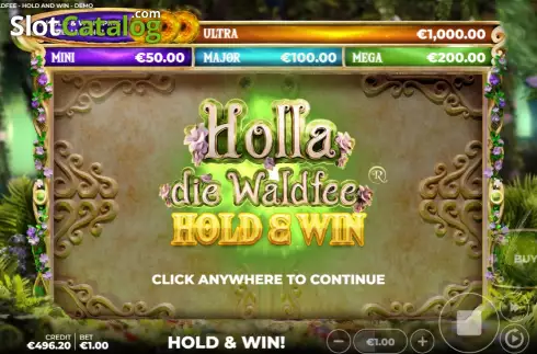 Οθόνη5. Holla die Waldfee: Hold & Win Κουλοχέρης