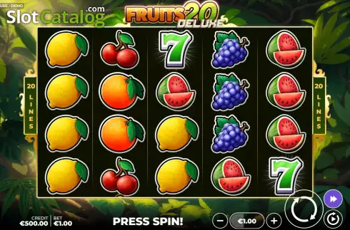 Οθόνη3. Fruits 20 Deluxe Κουλοχέρης 