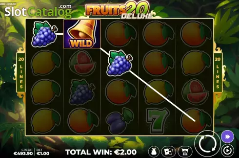 Οθόνη4. Fruits 20 Deluxe Κουλοχέρης 