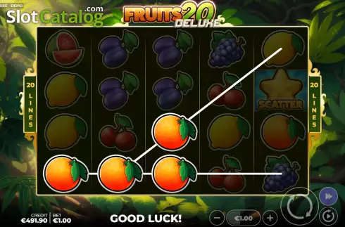 Οθόνη5. Fruits 20 Deluxe Κουλοχέρης 