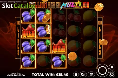 Οθόνη5. Hellish Seven Multi 100 Κουλοχέρης 