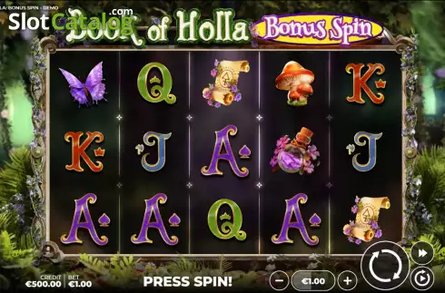 Οθόνη2. Book of Holla: Bonus Spin Κουλοχέρης