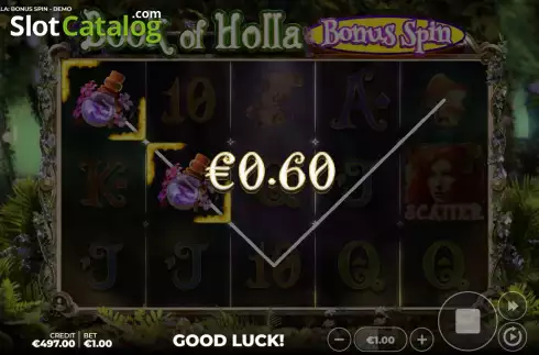 Οθόνη3. Book of Holla: Bonus Spin Κουλοχέρης